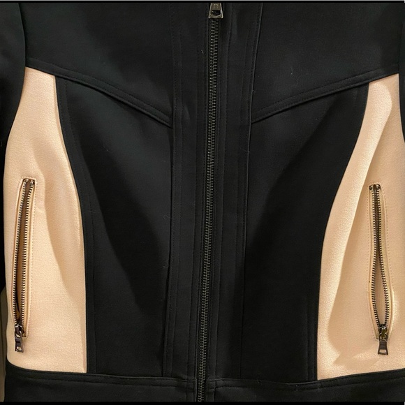 BCBGMAXAZRIA Jacket | Black & Pink Hugo Color Bomber Jacket | XS - Picture 7 of 15